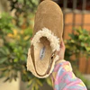 Steve Madden Mellow Faux Fur Cognac Suede