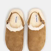 Steve Madden Mellow Faux Fur Cognac Suede