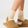 Steve Madden Mellow Faux Fur Cognac Suede