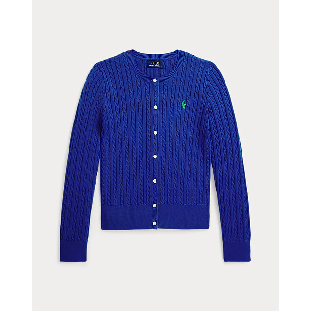 Mini-Cable Cotton Cardigan