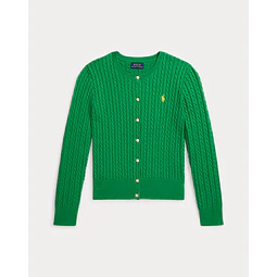 Mini-Cable Cotton Cardigan
