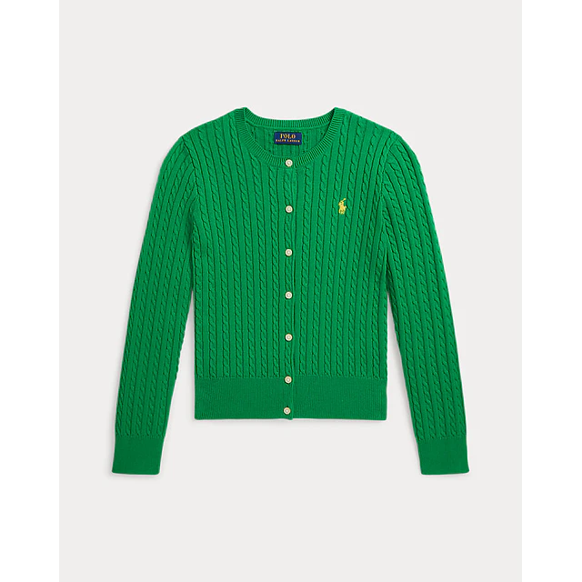 Mini-Cable Cotton Cardigan