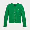 Sweater Mini-Cable Cotton Cardigan