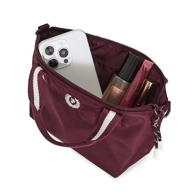  Mini Crossbody Tote Bag Pink Purple Rose