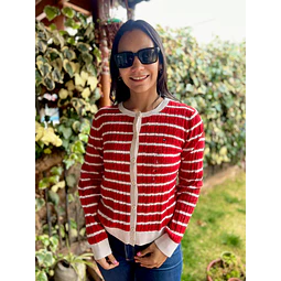 Sweater Trenzado Rojo Tommy Hilfiger