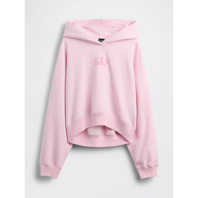 VintageSoft Crop Logo Hoodie GAP