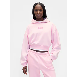 VintageSoft Crop Logo Hoodie GAP