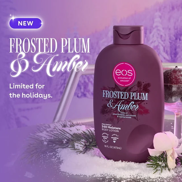 Loción Corporal Eos Frosted Plum & Amber