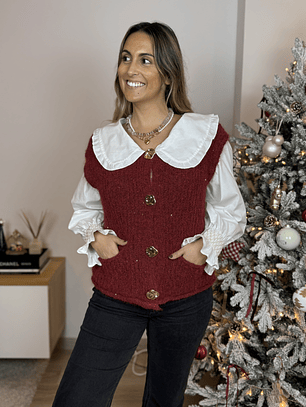 Colete Botões Dourados