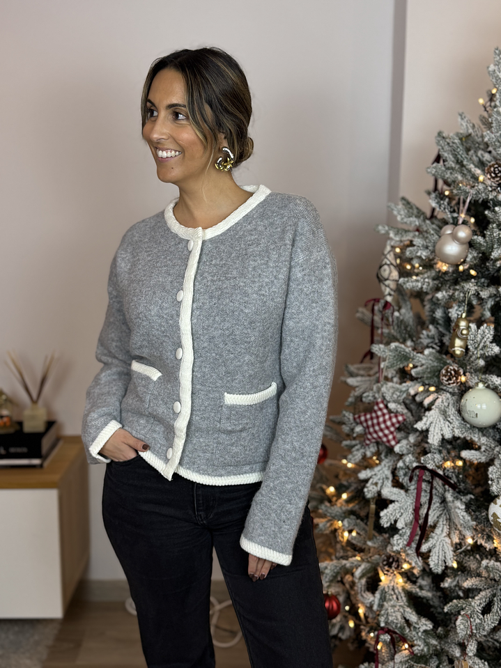 Casaco Malha Bolsos 1