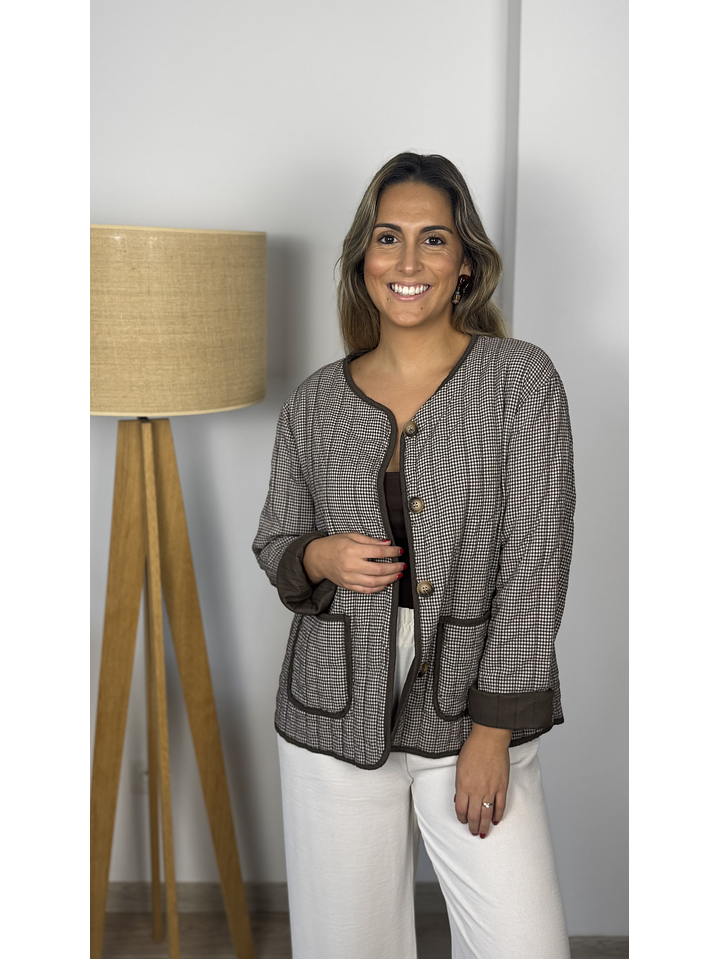 Casaco Vichy Bolsos 1