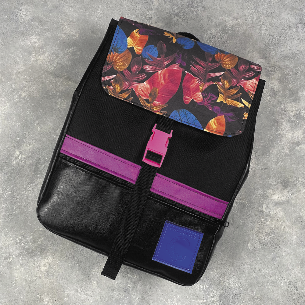 Mochila Lila Floral