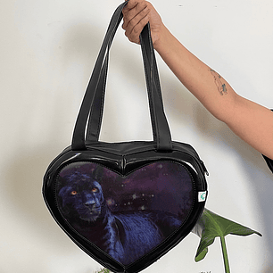 Totebag Corazón Grande Pantera 3D