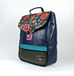 Mochila Elisa Azul y Flores 3D - Miniatura 2