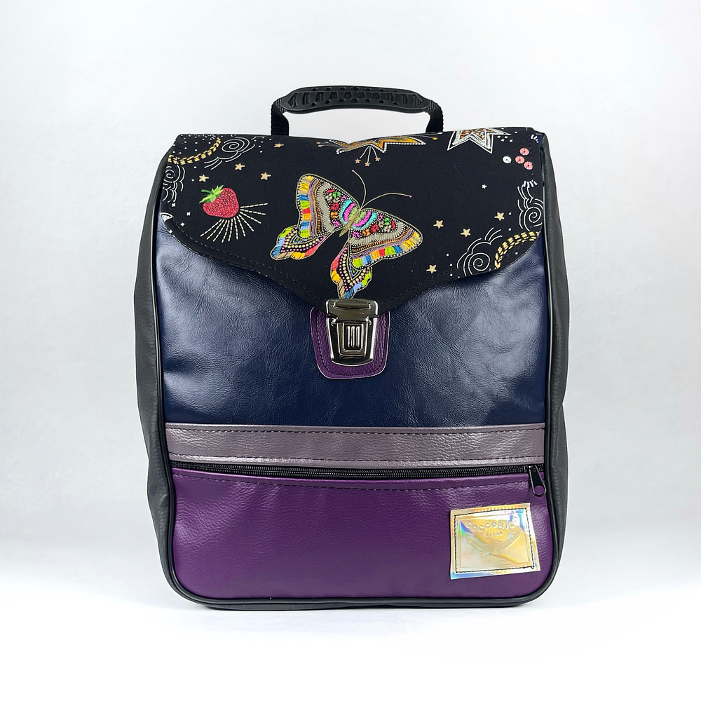 Mochila Elisa Azul y Mariposa  1