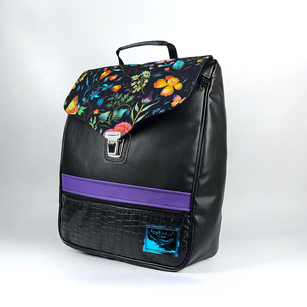 Mochila Elisa Flores y Mariposas  1