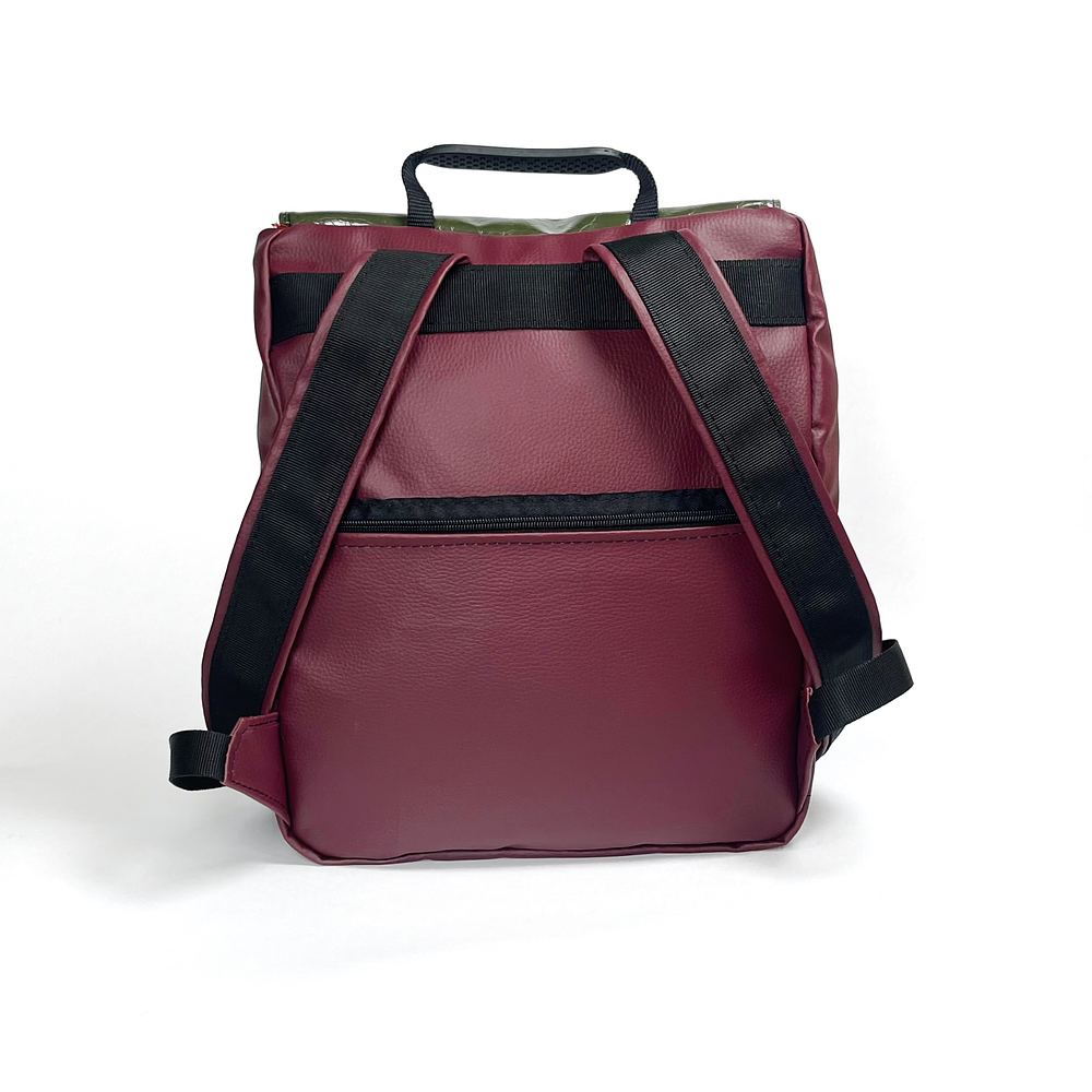 Mochila Elisa Guinda Flores  3