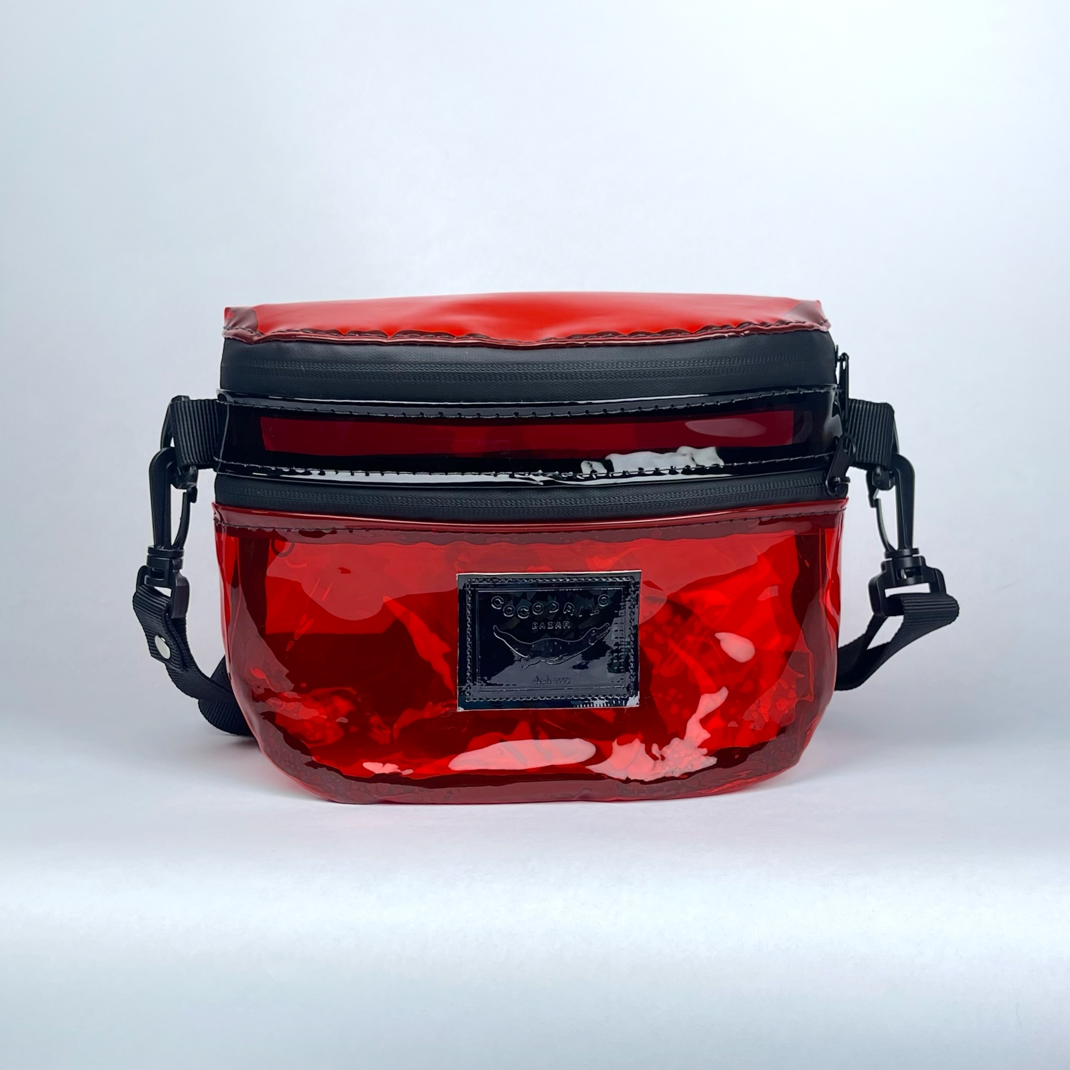 Bolso/Banano Picnic PVC Traslúcida Roja