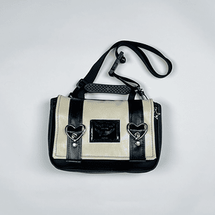 Bolso/Banano Sabrina Beige y Negro