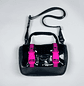 Bolso/Banano Sabrina Negro Fucsia - Miniatura 1