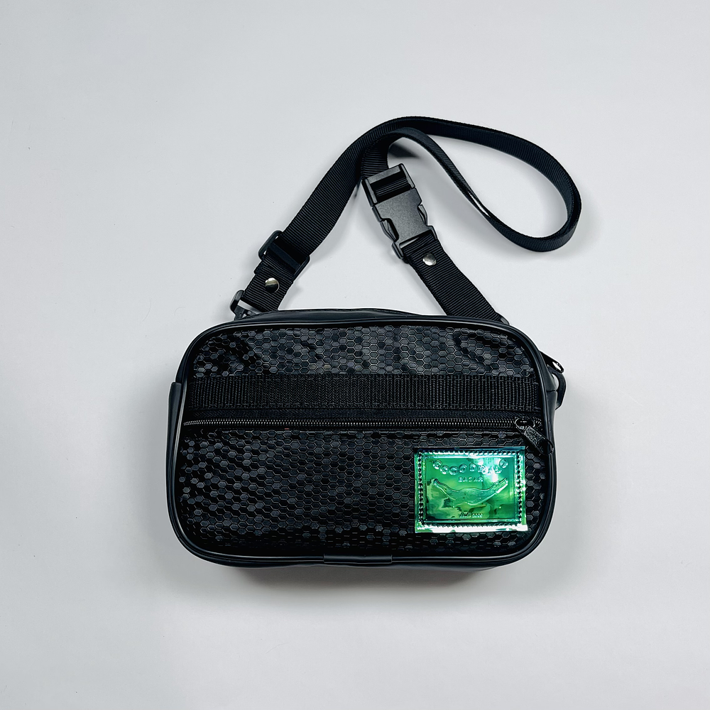 Bolso/Banano Charli Negro Panal Tornasol