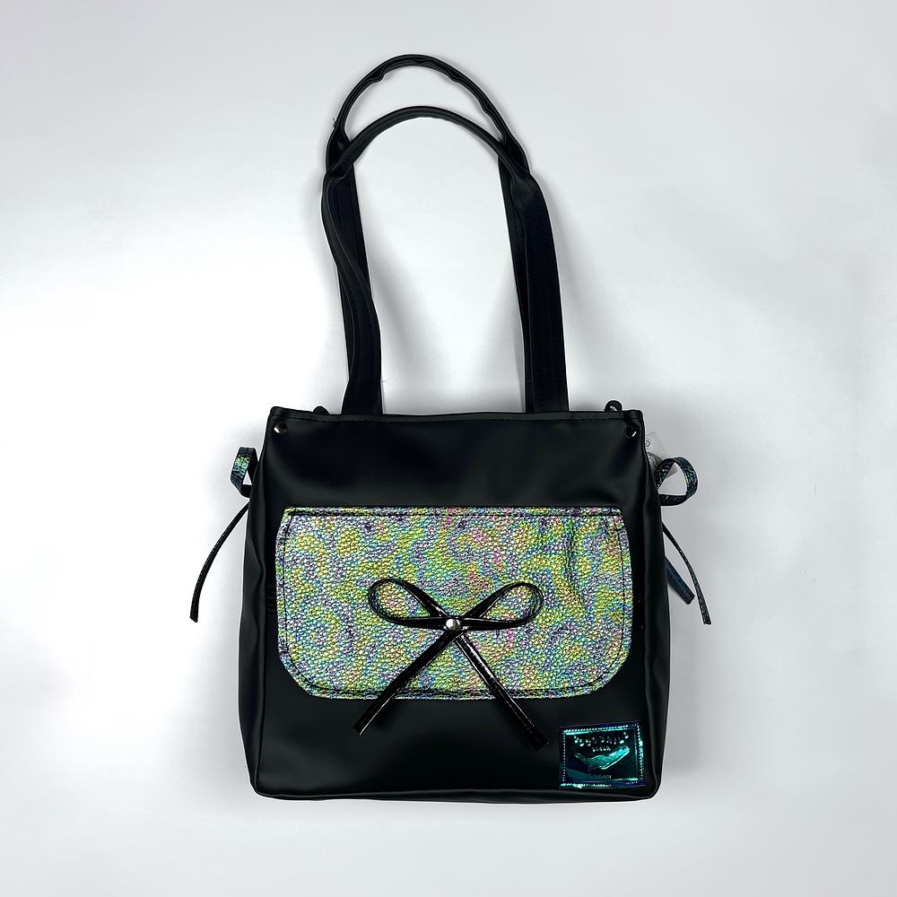 Totebag Rosa Negra y Tornasol 1