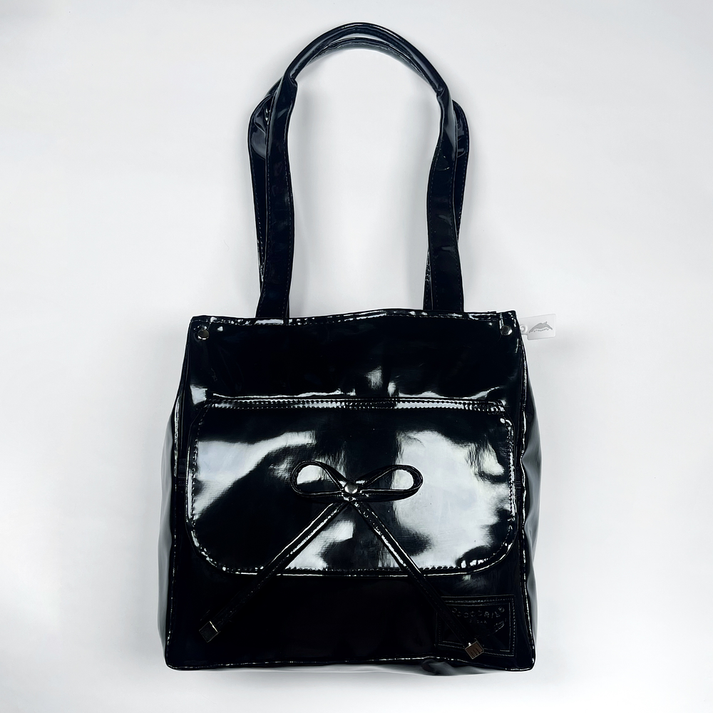 Totebag Rosa Charol Negro  1