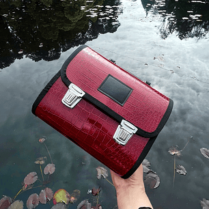 Bolso Satchel 2005 Rojo Texturizada 