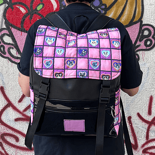 Mochila Nicca gatitos Rosa Acolchada