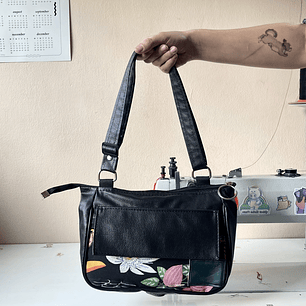 Baby Bag Negra Floral