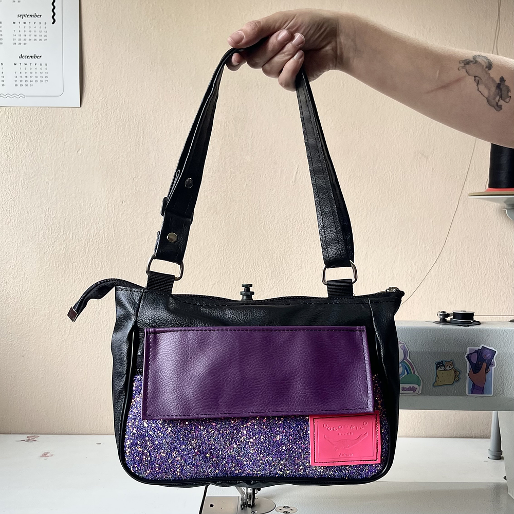 Baby Bag Glitter Morado 1