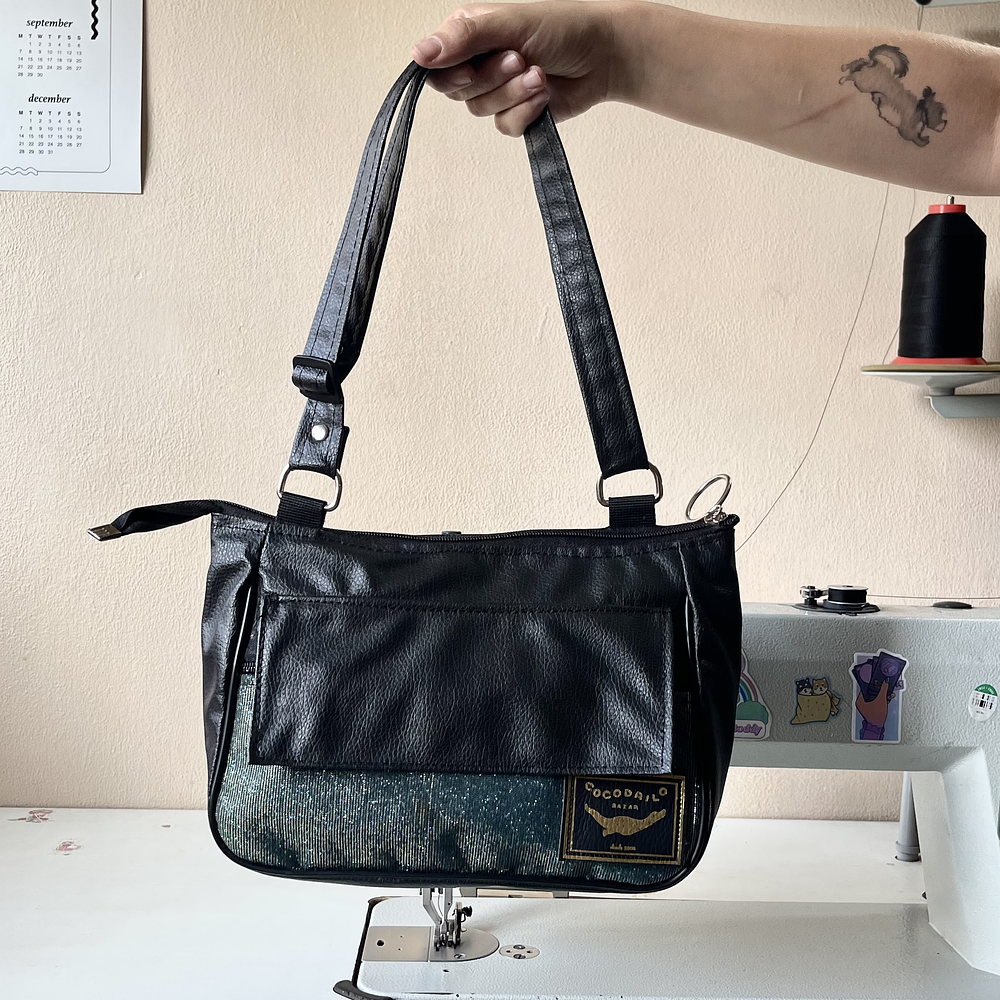 Baby Bag Tornasol Dorado Celeste  1