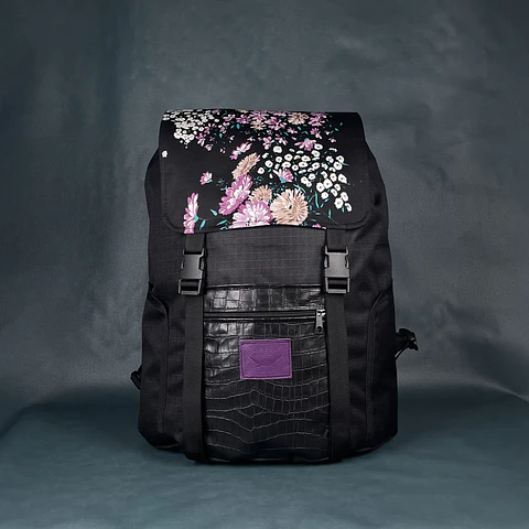 Mochila Viajero Flores 