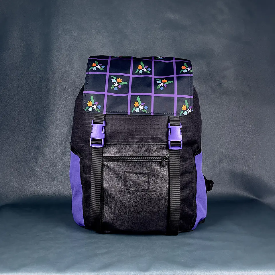 Mochila Viajero Flores Nocturnas 2