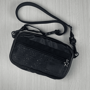 Bolso/Banano Charli Negro Texturizado