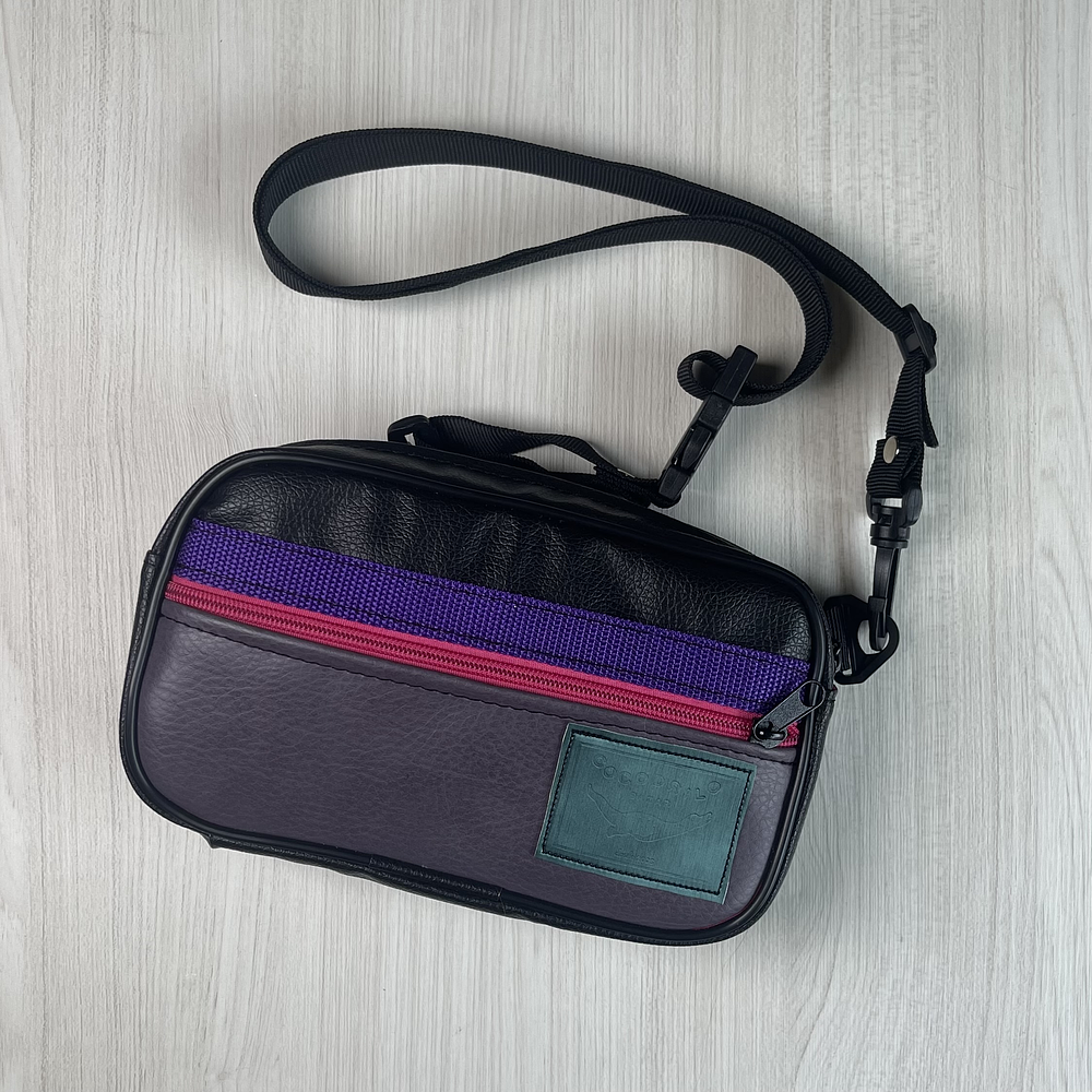 Bolso/Banano Charli Negro Morado