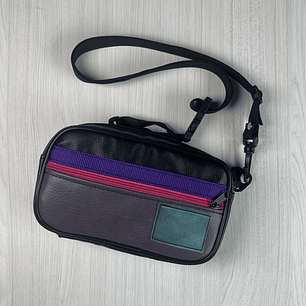 Bolso/Banano Charli Negro Morado