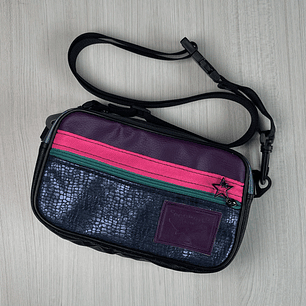 Bolso/Banano Charli Morado Azul Metalizado