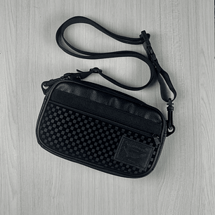 Bolso/Banano Charli Negro Cuadriculado