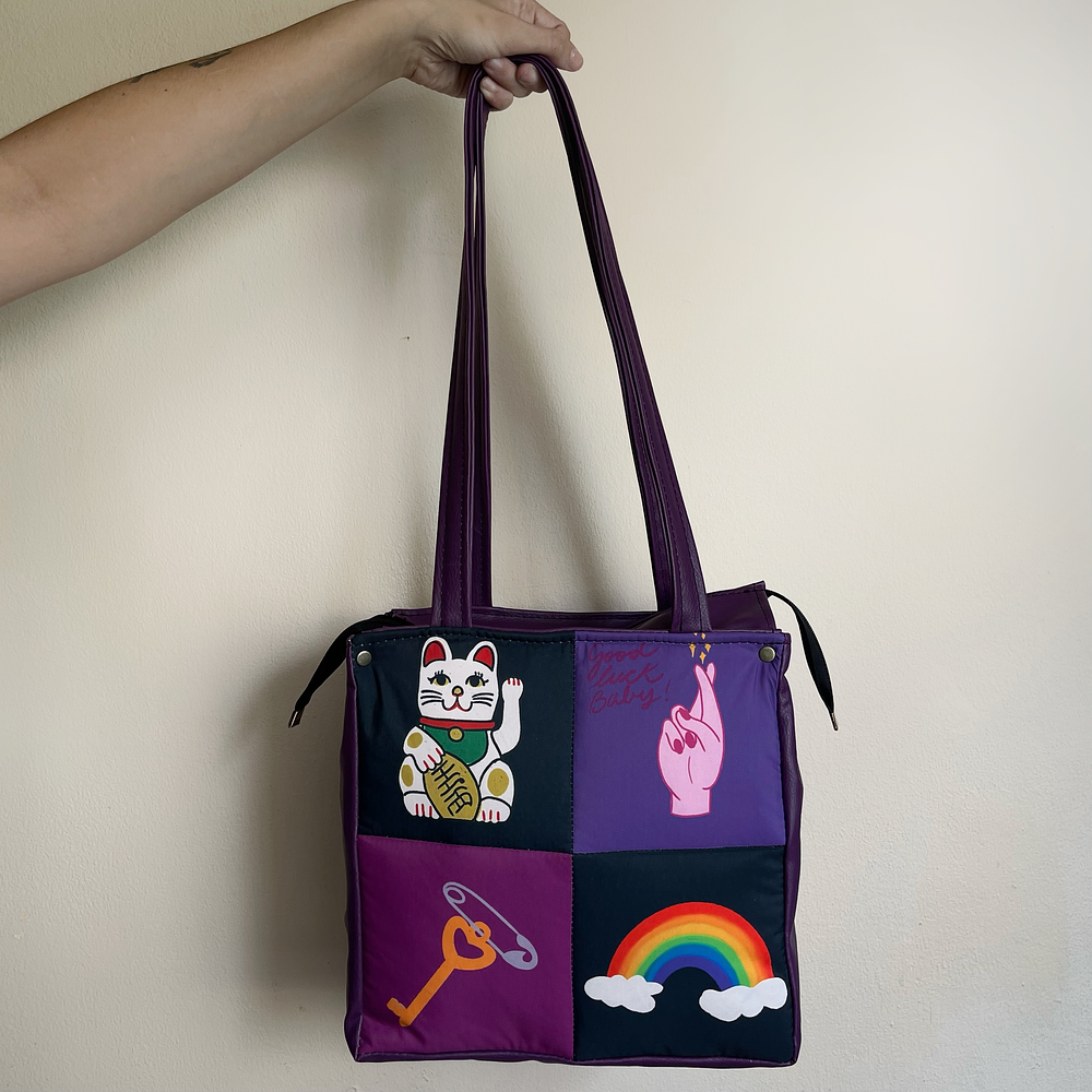 Totebag Alma Good Luck, Baby! Morada 1
