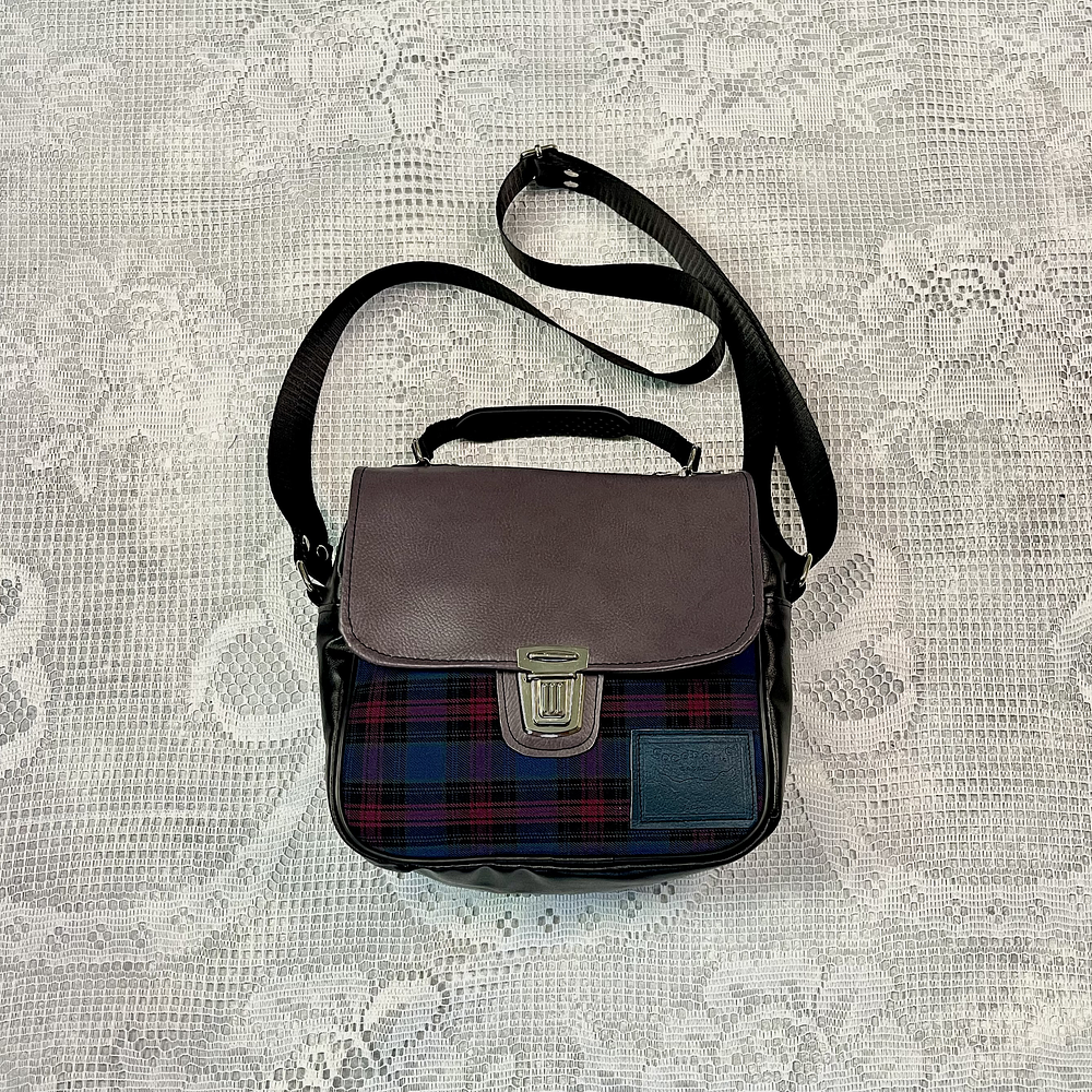Bolsito Messenger Tartán Frío 