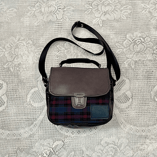 Bolsito Messenger Tartán Frío 