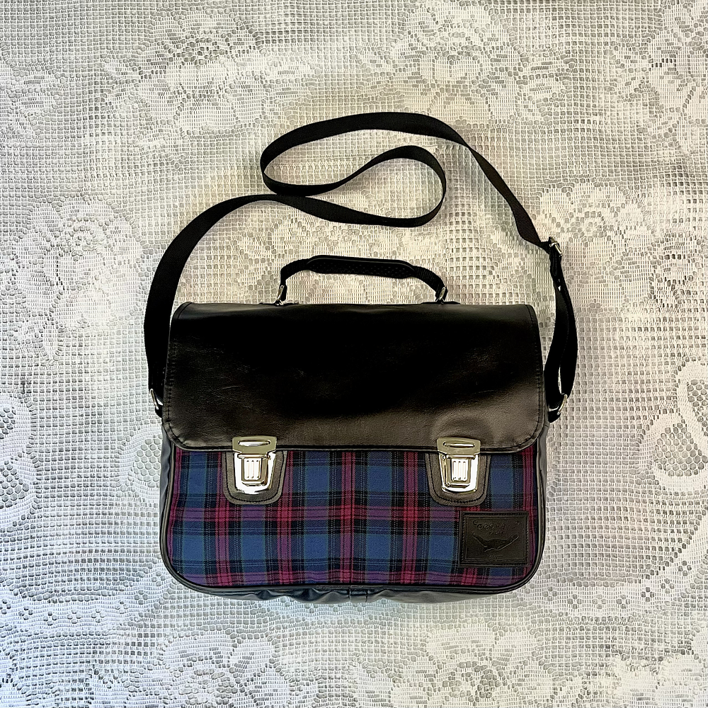 Bolsón Messenger Tartán Frío