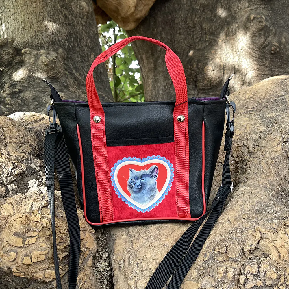 Mini Totebag Hycka Gatito Gris
