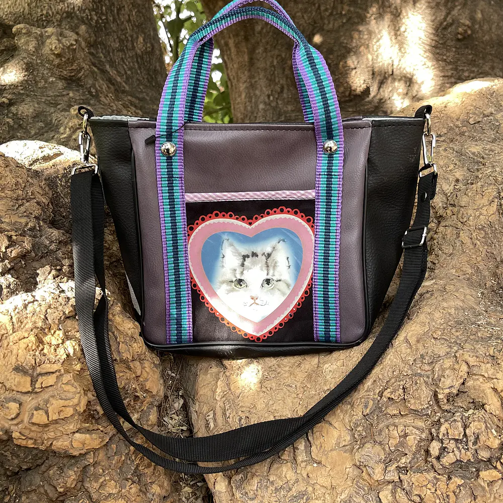 Mini Totebag Hycka Gatito Corazón