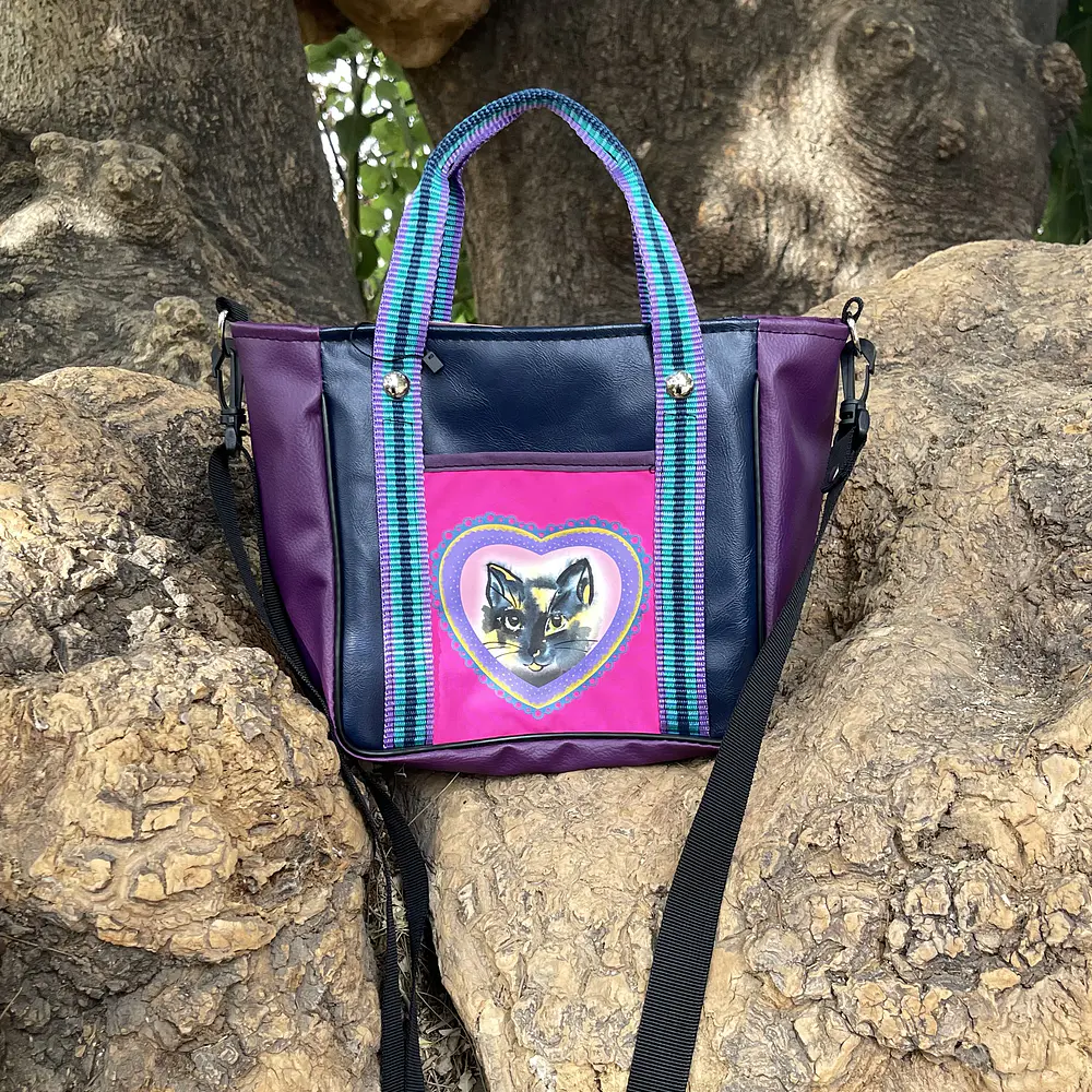 Mini Totebag Hycka Azul Gatita Carey