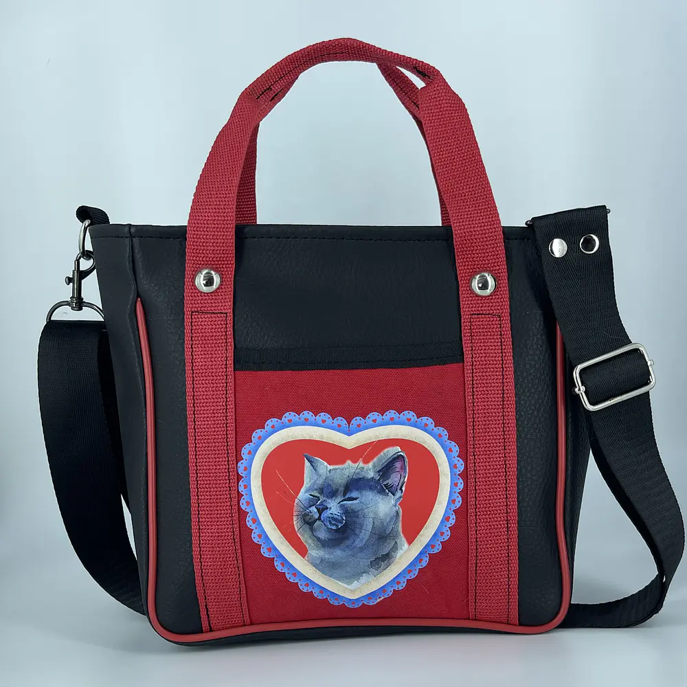 Mini Totebag Hycka Gatito Gris 1