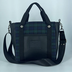 Mini Totebag Hycka Tartán Verde