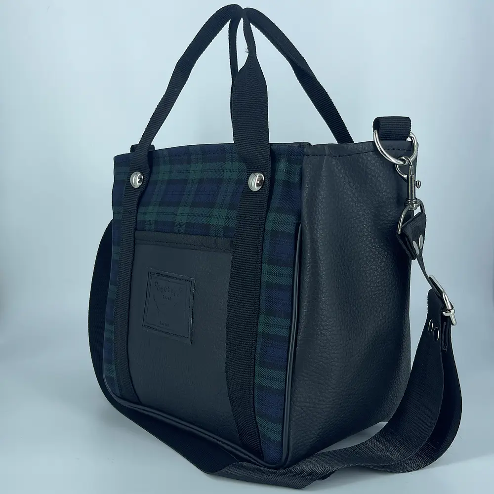 Mini Totebag Hycka Tartán Verde 2