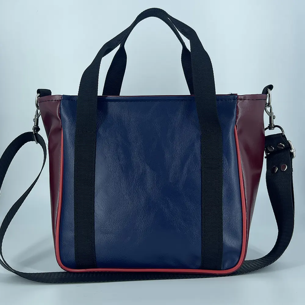 Mini Totebag Hycka Tartán  Burdeo 2